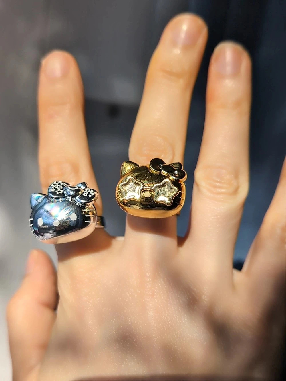 🌟Authentic Sanrio Hello Kitty Rings- Special Silver & Gold Finish (Choose One)